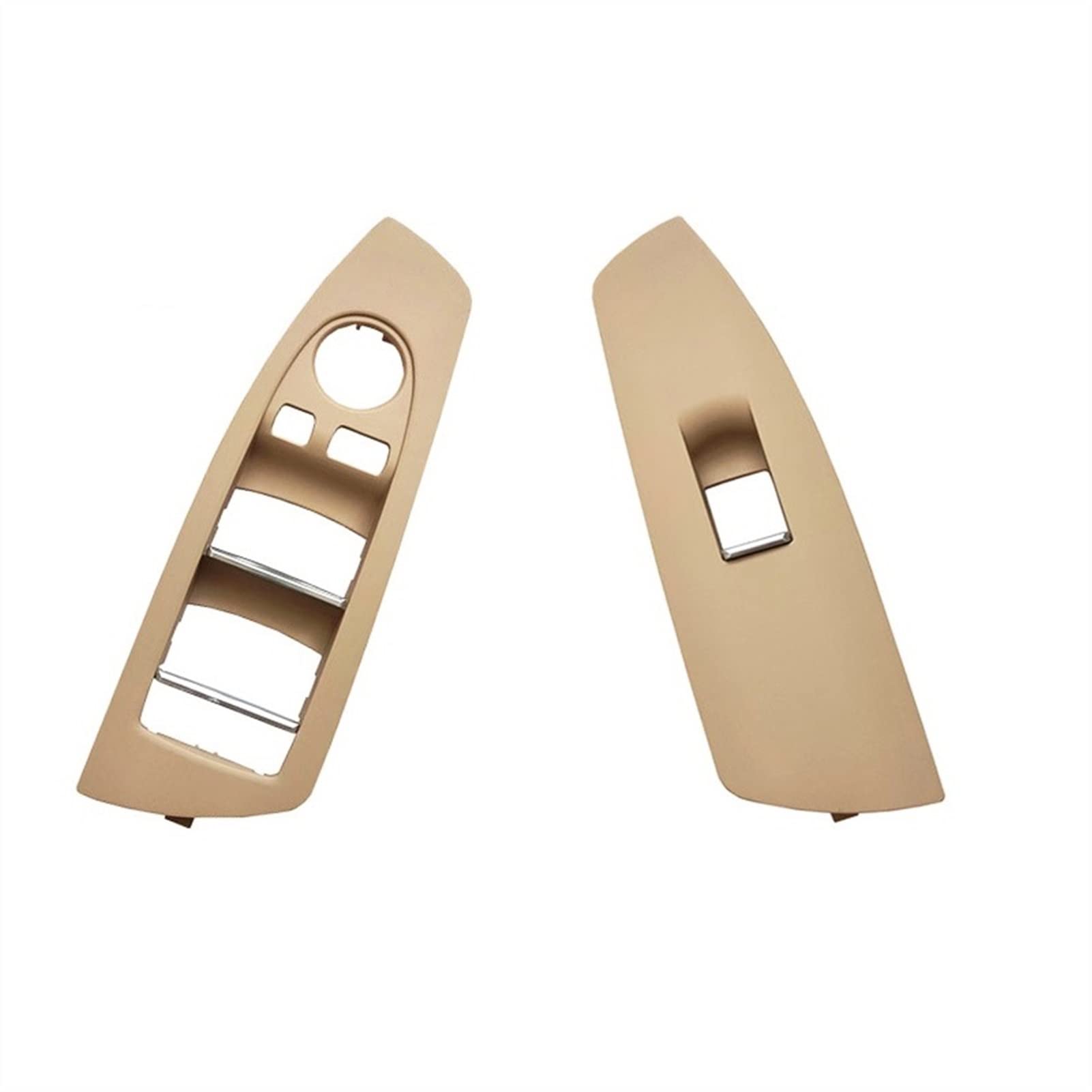 MEXWLOP LHD-Innenraum-Auto-Vordertür-Fensterheberschalter-Abdeckungsverkleidungsersatz, for, for 7er F01 F02 730 735 740 745 750 760 Auto-Innentürgriff(Beige One Pair) von MEXWLOP