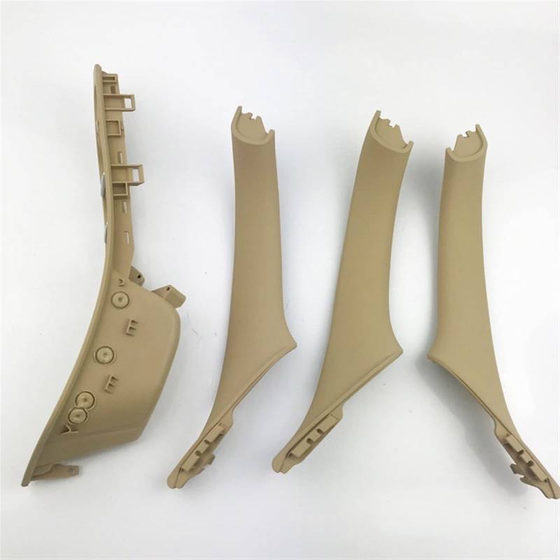 MEXWLOP LHD-Linkslenker-Autoinnenraum-Innentürgriff-Panel-Zugverkleidungsabdeckung, for, for 5er F10 F11, Grau Beige Schwarz Auto-Innentürgriff(Beige-Set) von MEXWLOP