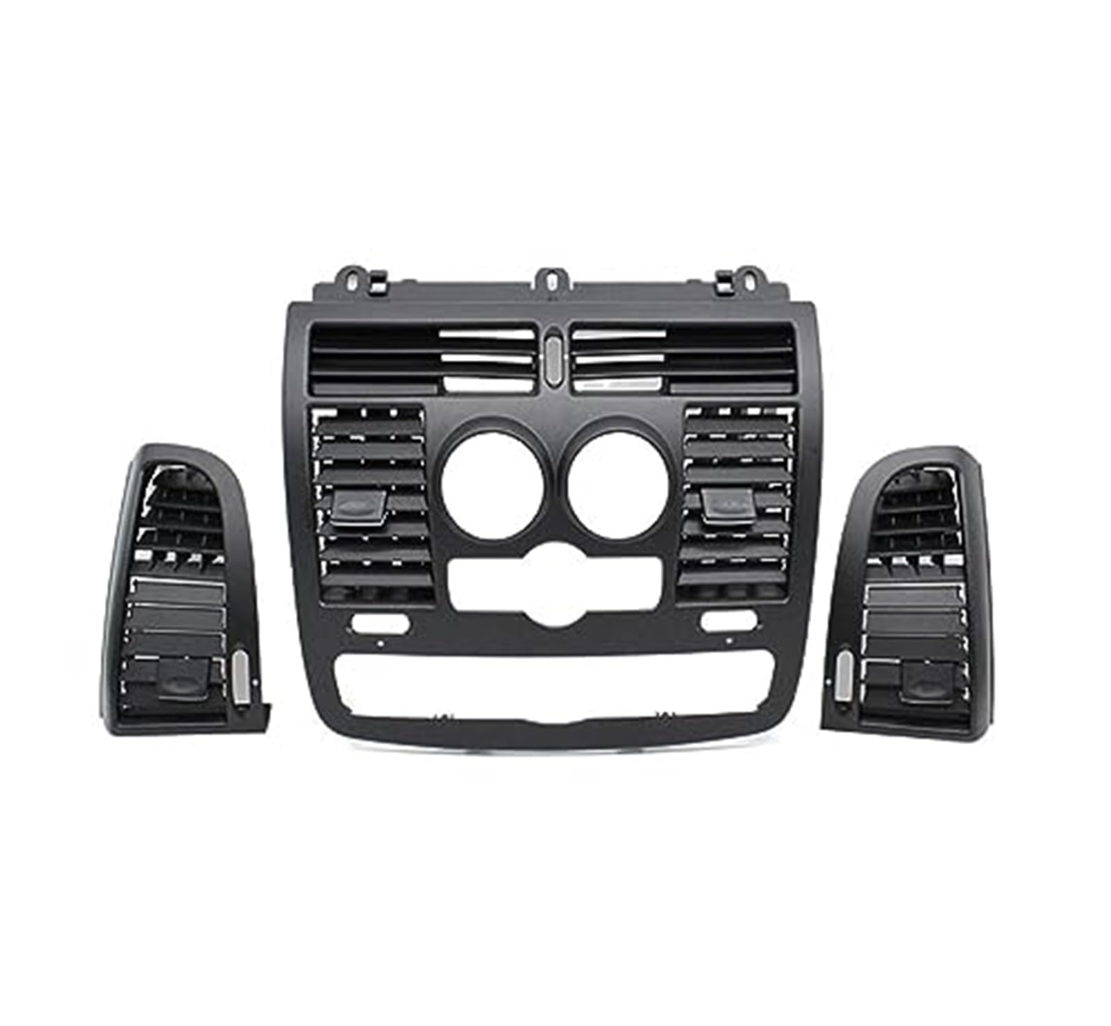 MEXWLOP LHD RHD Auto Links rechts Centarl AC Vent Grille Air Outlet Panel Cover, for Vito Viano W636 W639 2004–2015 Luftauslassgitter(Black Model A 3pcs Set) von MEXWLOP