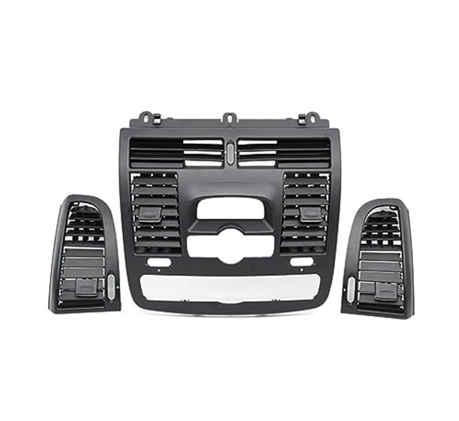 MEXWLOP LHD RHD Auto Links rechts Centarl AC Vent Grille Air Outlet Panel Cover, for Vito Viano W636 W639 2004–2015 Luftauslassgitter(Black Model B 3pcs Set) von MEXWLOP