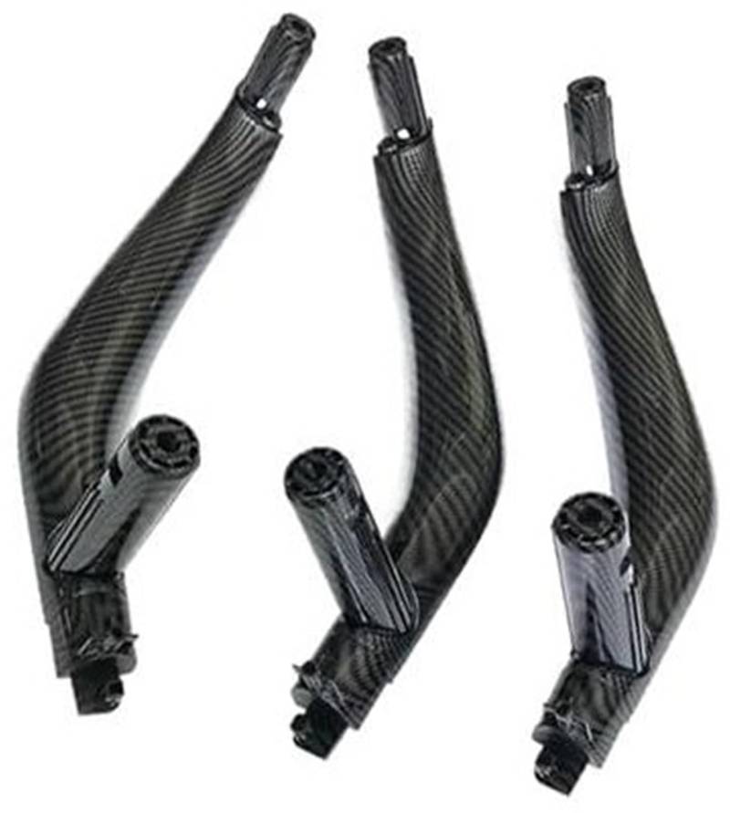 MEXWLOP LHD RHD Innenraum-Beifahrertürgriff-Abdeckungsverkleidung, for, X5 F15 2014 2015 2016 2017 2018 Auto-Innentürgriff(Black Lhd Set Carbon Fiber) von MEXWLOP