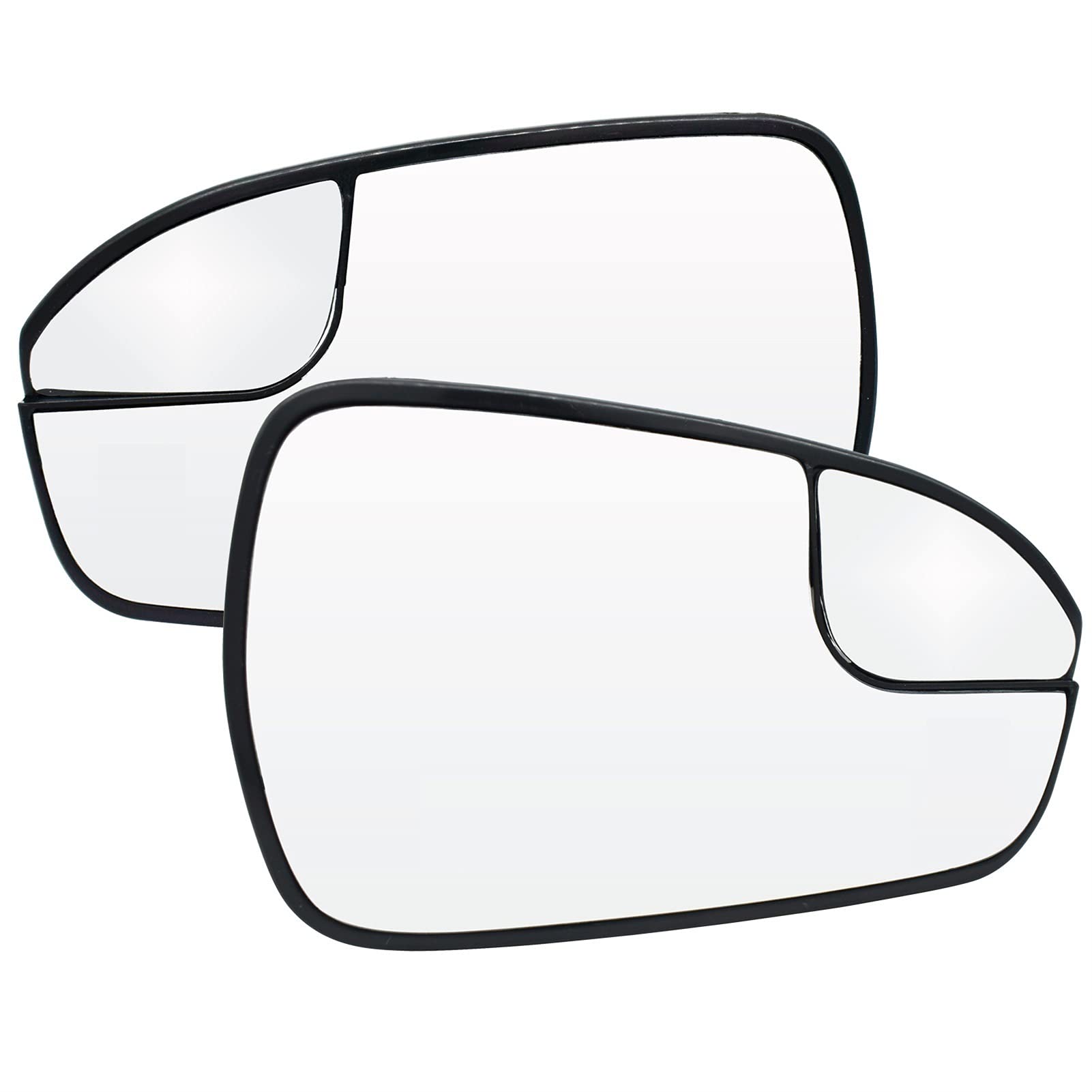 MEXWLOP Linker rechter Türseitenspiegelglas, beheizbarer Außenflügel, Weitwinkel, Rückansicht, klar, USA-Version, for Ford, for Mondeo, MK4 Fusion 2013-2020 Austausch des Spiegelglases(Left and Right) von MEXWLOP