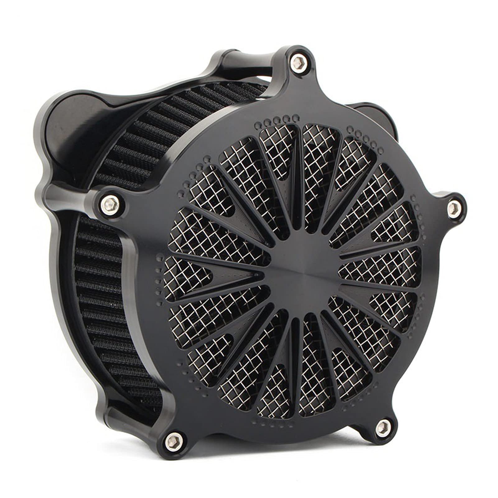 MEXWLOP Luftfilter Domino Motorrad Air Clearn Intake Kit, for Harley, Touring Road King Electra Glide CVO Trike 2008-2016 Softail Dyna Lufteinlassfilter für Motorräder(MP09-001-0289) von MEXWLOP