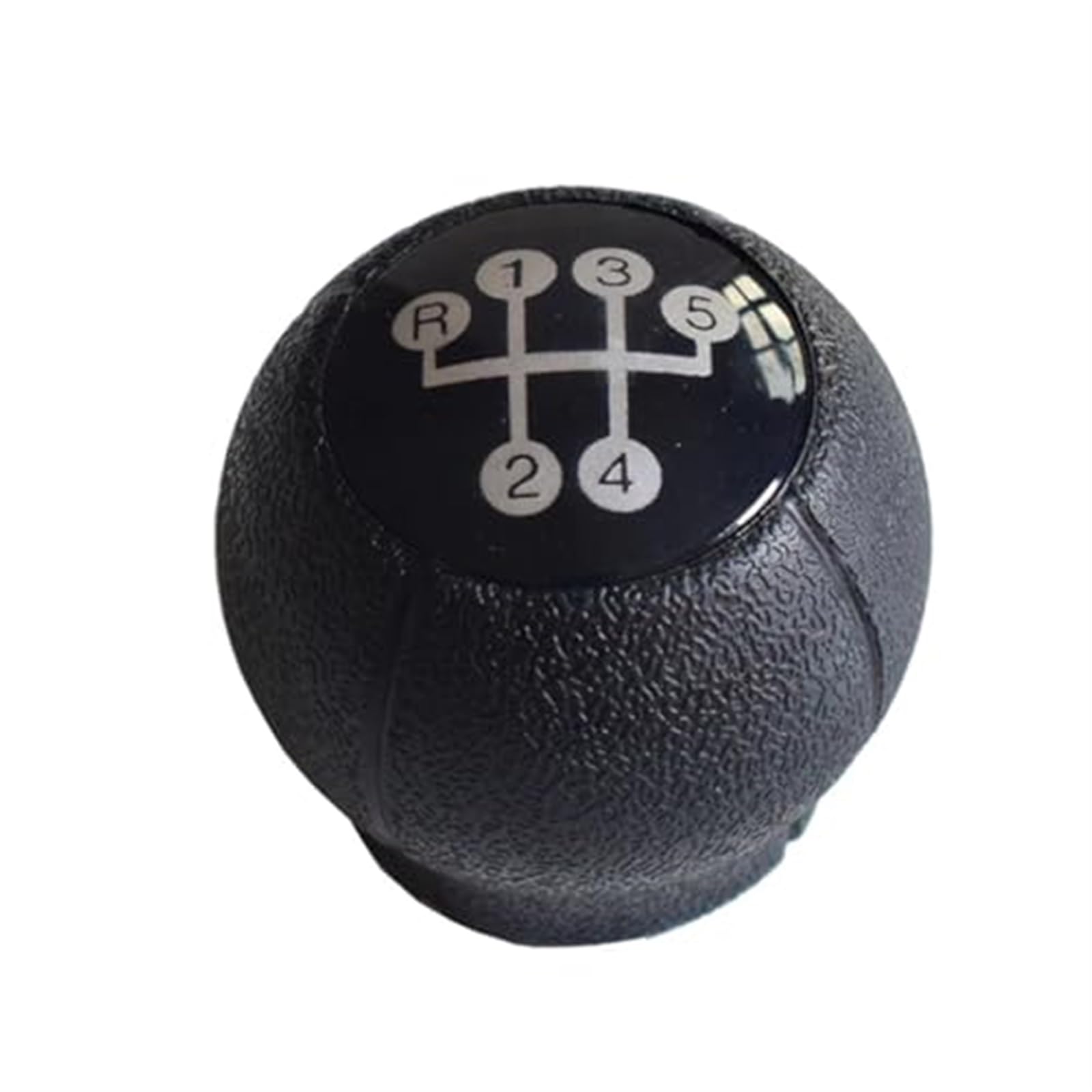 MEXWLOP Manuelle 5-Gang-Schaltknaufabdeckung, for Vauxhall, for Opel, Astra II G Zafira A 1998–2010, Auto-Styling-Hebel mit Ledermanschette Schaltknauf(Black Gear Knob) von MEXWLOP