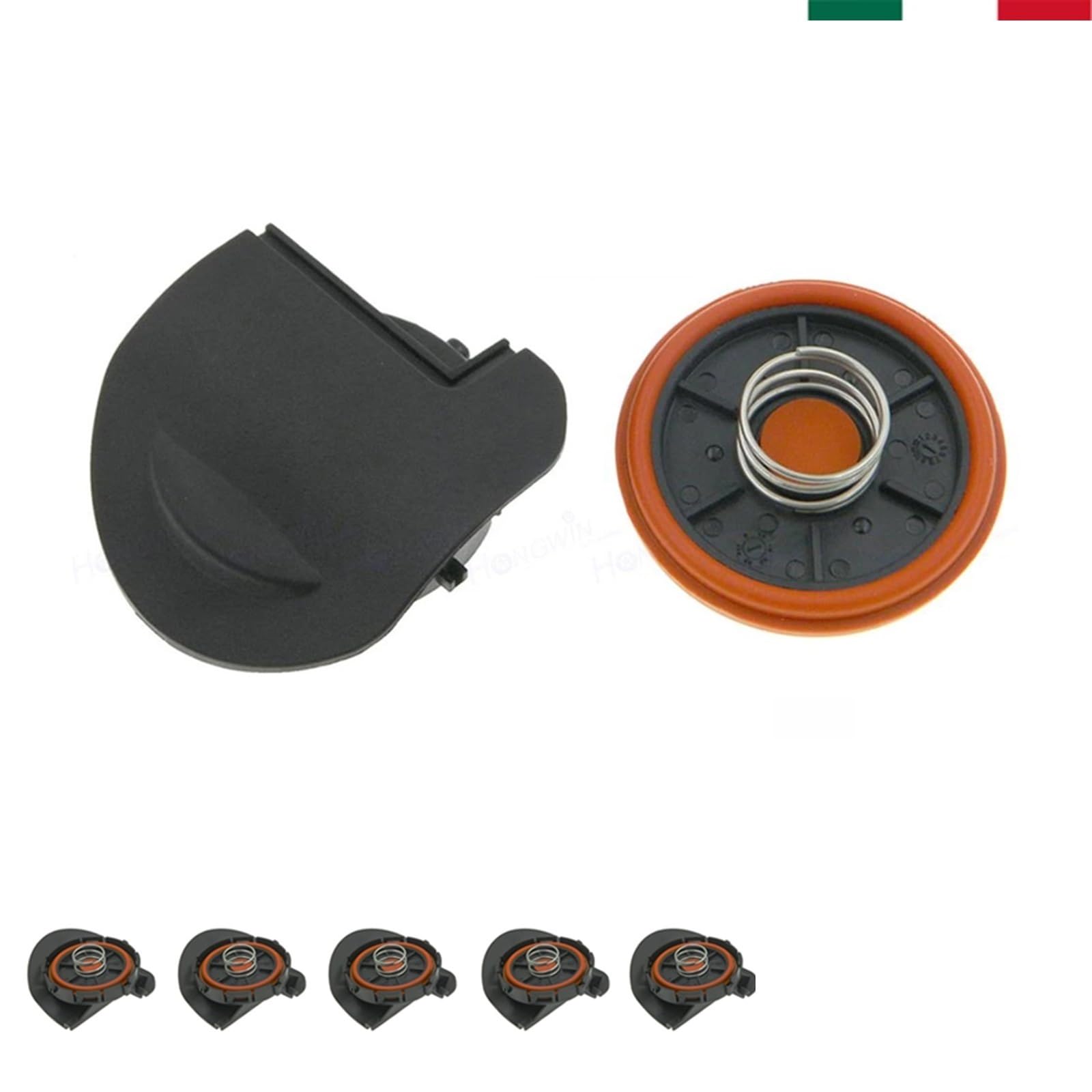 MEXWLOP Neues PCV-Ventildeckel-Reparaturset, Ventilkappe mit Membran, for Peugeot, 207 EP6 VTI, for Citroen, for Mini, Cooper N12 N16 0248.Q5 11127646554 Ventildeckel ersetzen(5PCS) von MEXWLOP