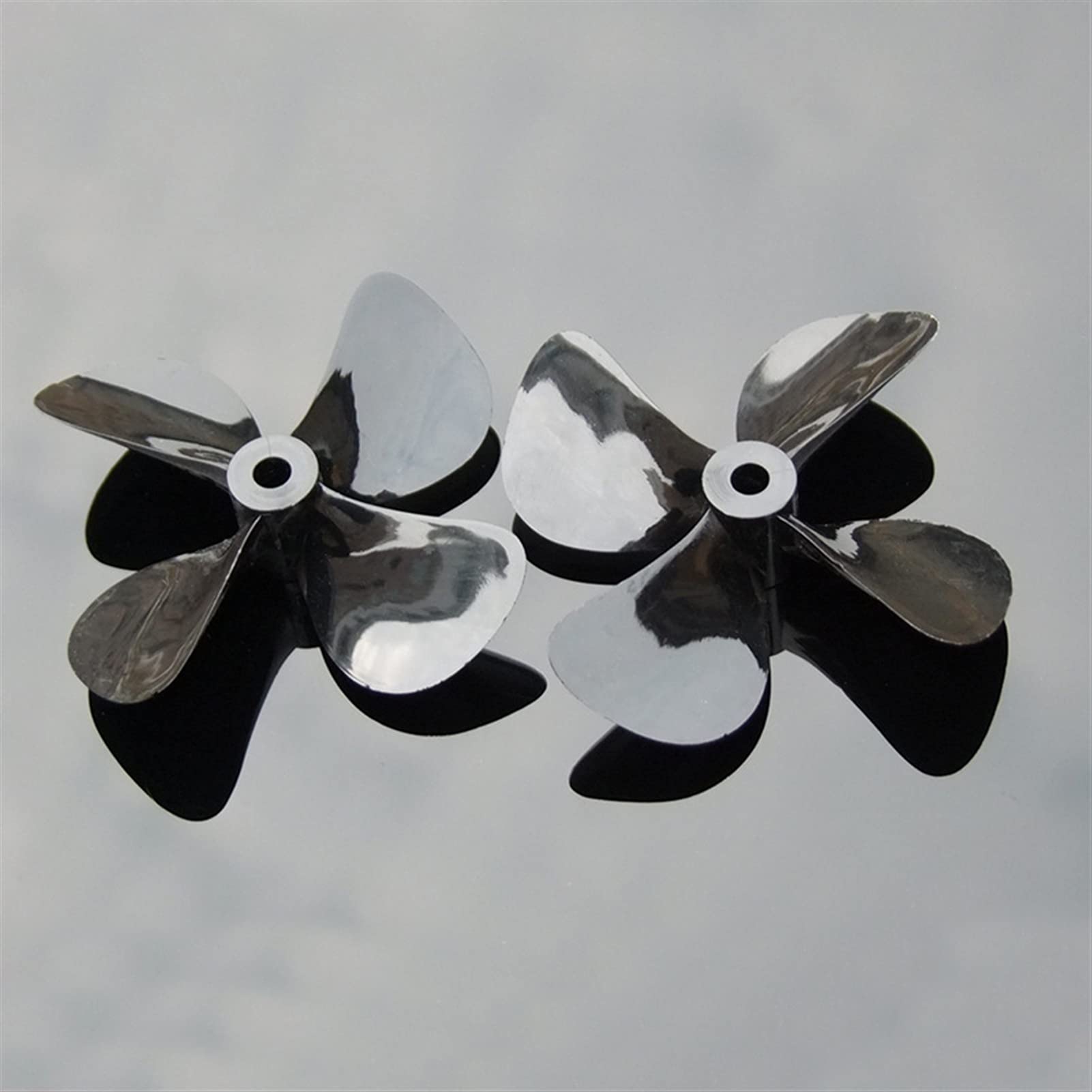 MEXWLOP Paddle PC 4-Blatt-Propeller, for Modellschlepper RCFishing Schiffspropeller Zubehör 50 mm 55 mm 60 mm CW CCW Präzisionspropeller aus Metall(55mm cw CCW) von MEXWLOP