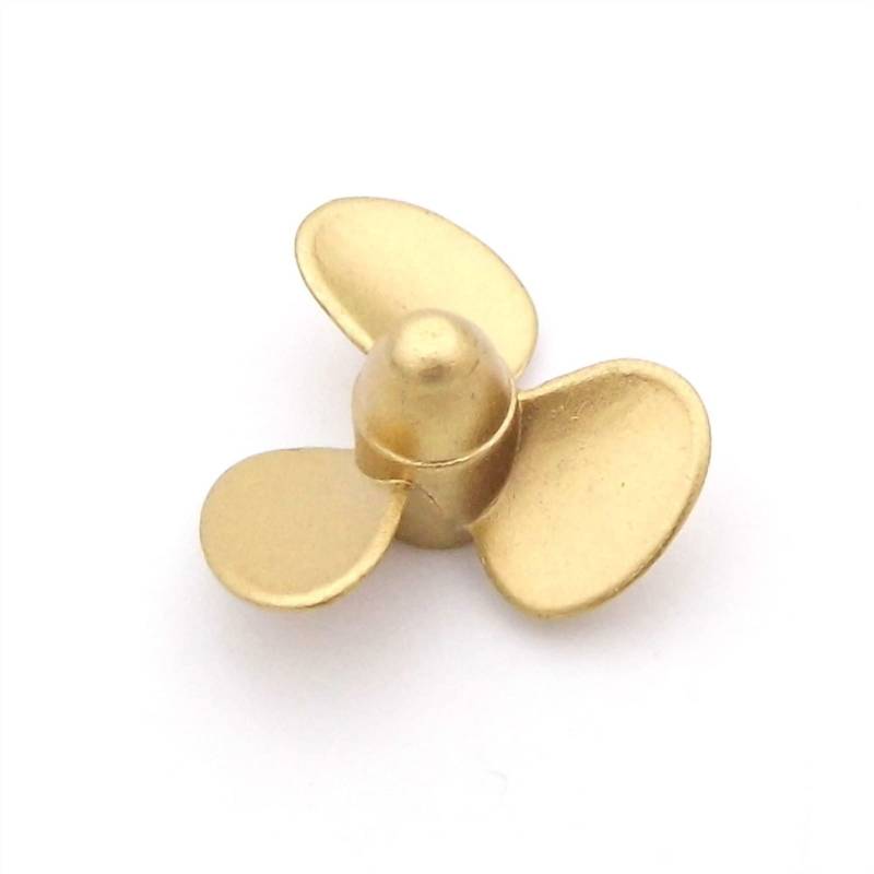 MEXWLOP RC Boot Metall Propeller 3-Blatt M4 4mm Welle 20-50mm Untergetaucht Prop, for RC Maßstab Boot Schlepper Angeln Marine Präzisionspropeller aus Metall(1PC D20mm Left Hand) von MEXWLOP