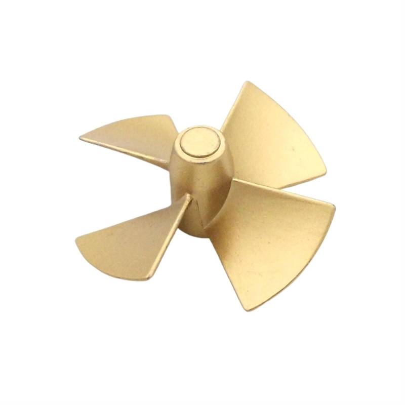 MEXWLOP RC Boot Metall Propeller 4-Blatt M4 30-50mm Unterwasserpropeller, for RC Boat Scale Tug Fishing Marine Bootsmodell Präzisionspropeller aus Metall(1PC D30mm Right Hand) von MEXWLOP