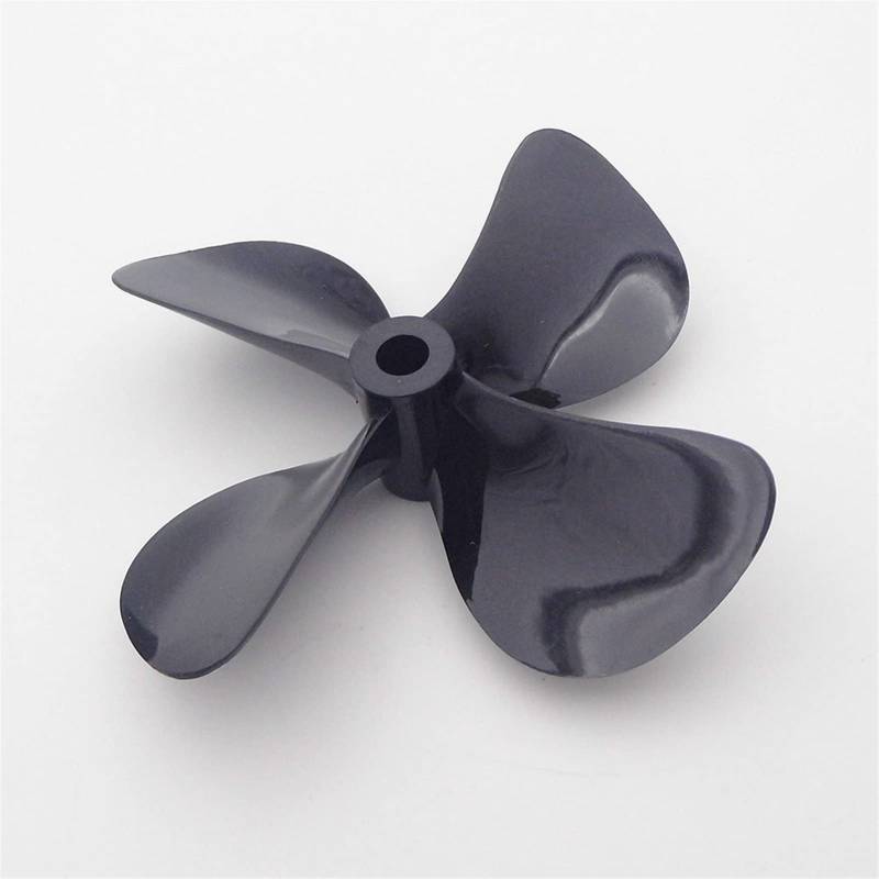 MEXWLOP RC Boot Propeller 5mm 4-Blätter 55mm 60mm 75mm PC LH RH Untergetaucht Prop, for RC Boot Schlepper Köder Fischerboot Marine ROV Watercreft Präzisionspropeller aus Metall(1PC D65mm Right Hand) von MEXWLOP