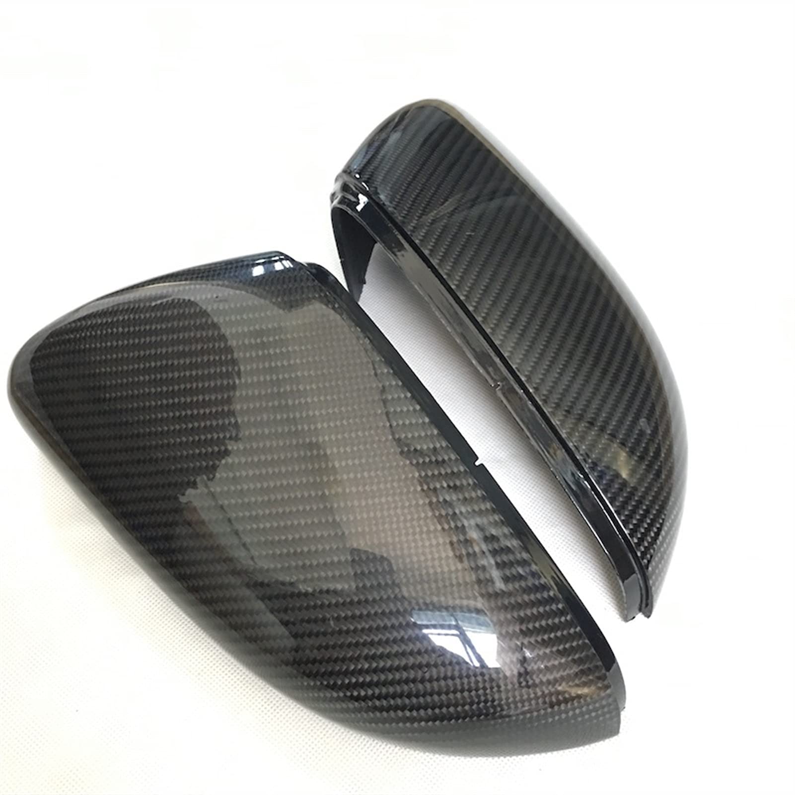 MEXWLOP Real Carbon Fiber Mirror Cover Rearview Side Mirror Cap Housing, for VW, for Golf, 6 MK6 Austausch der Autospiegelabdeckung von MEXWLOP