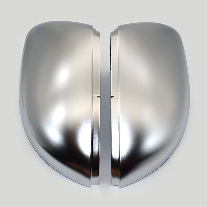 MEXWLOP Rückspiegelkappengehäuse, for VW, for Golf, 6 MK6, for Touran, Matte Spiegelabdeckung Silber Austausch der Autospiegelabdeckung von MEXWLOP