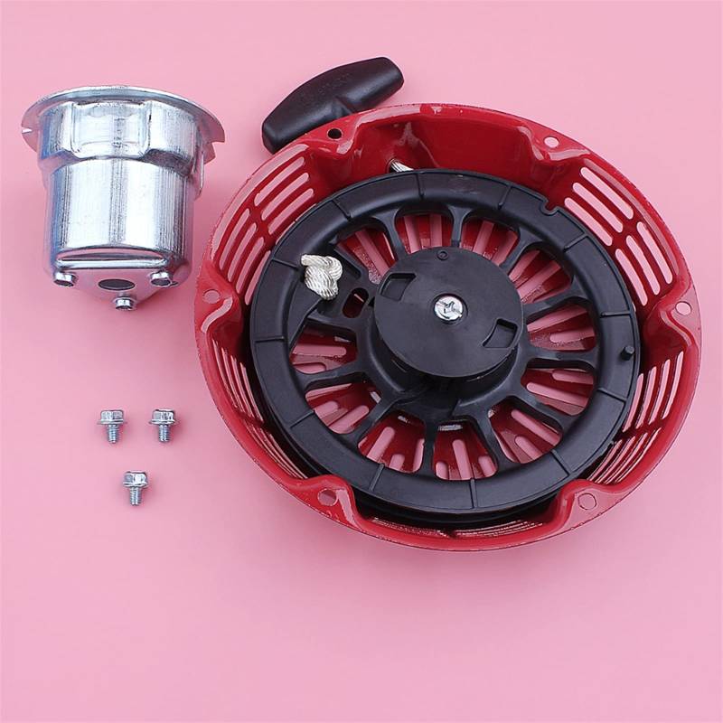 MEXWLOP Rückstoß Rücklauf Pull Starter Flansch Tasse Bolzen Kit Rasenmäher Motor Ersetzen Ersatzteil for GX340 GX390 11HP 13HP GX 340 390 Rückholfeder-Seilzugstarter von MEXWLOP