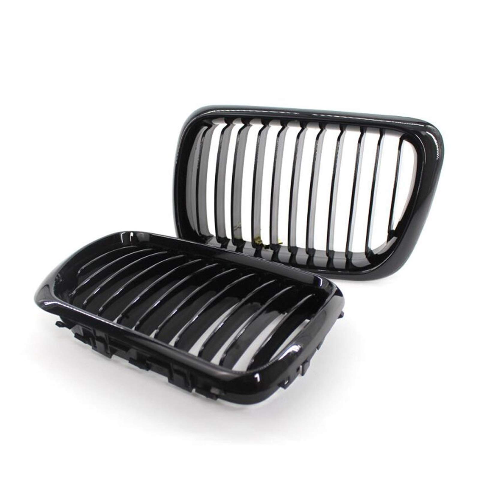 MEXWLOP SCHWARZER E36-Kühlergrill, ABS-Front-Ersatzhaubengrill, for, for E36 1997 1998 1999, for 318i 323i 325i 320i 328i Auto-Frontgrill von MEXWLOP