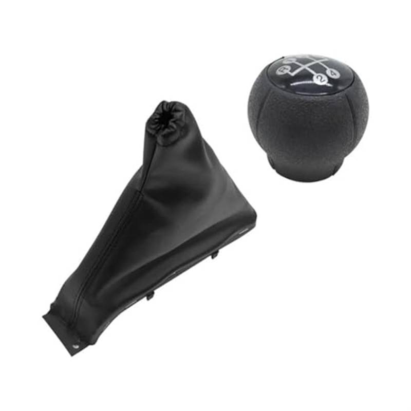 MEXWLOP Schaltknauf, Schaltmanschette, Kofferraumabdeckung, for Opel, Astra F 1991–1998, Auto-Styling-Handbremse Schaltknauf(Black Handbrake Gearknob) von MEXWLOP