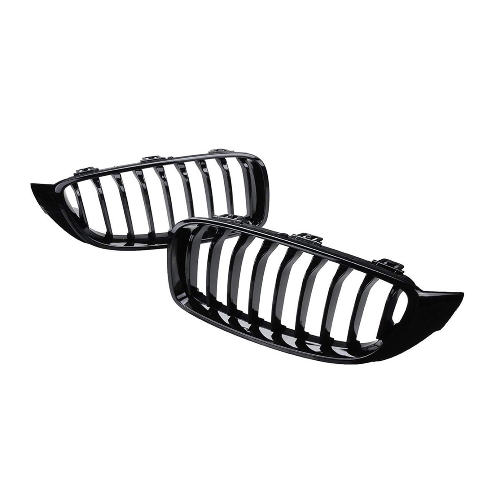 MEXWLOP Schwarzer Frontgrill-Lamellengrill im M4-Stil, for, for F32 F33 F36 F80 F82 2013–2018, for Cabriolet-Coupé, for 425i 430i 440i 435i Auto-Frontgrill von MEXWLOP