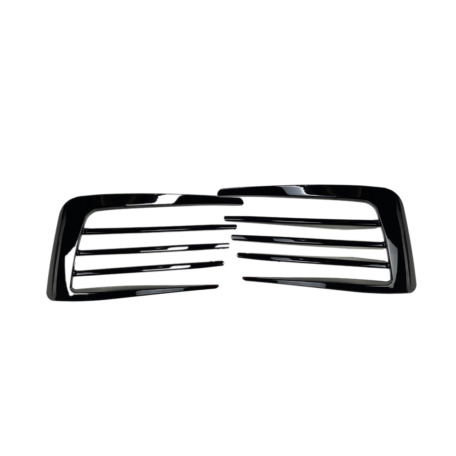 MEXWLOP Seitliche Lüftungsschlitzverkleidung for die vordere Stoßstange, for VW, for Golf, 7 GTI 2013-2016 Schwarzer Auto-Ansaugrahmen-Kühlergrill-Splitter-Spoiler-Canard-Lippe Stoßstangendekorationsa von MEXWLOP