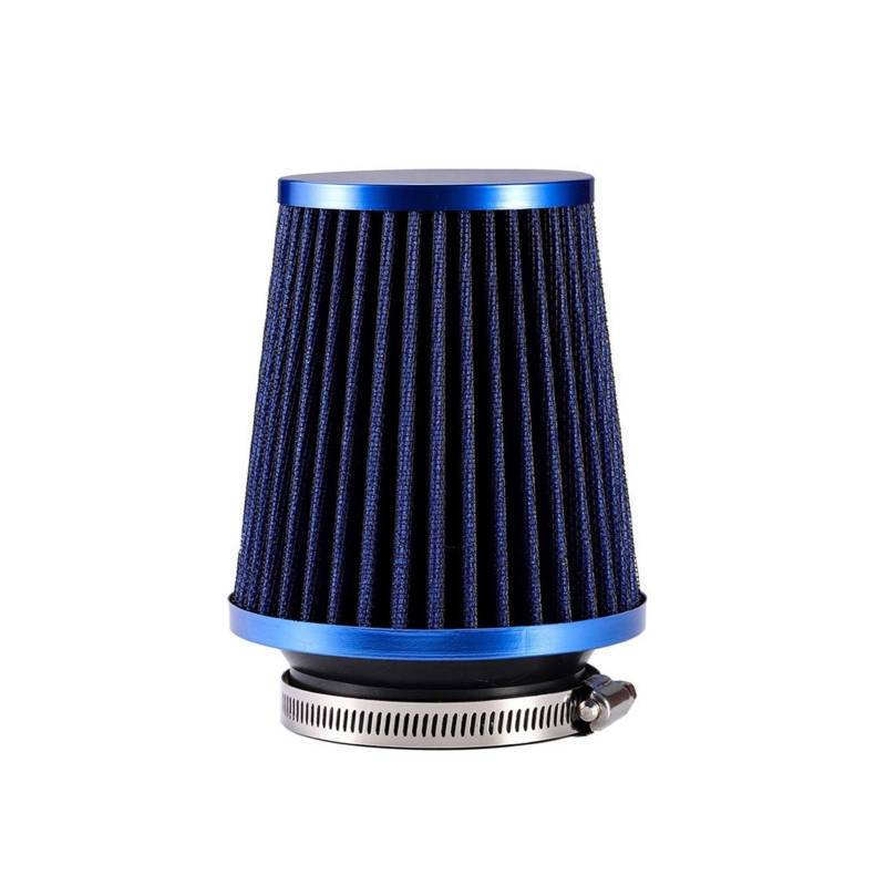 MEXWLOP Universal Auto Luftfilter 3 Zoll Cold Air Intake Kompressor 76mm Ansaugschlauch Kit Kfz-Luftfilter(Blue) von MEXWLOP