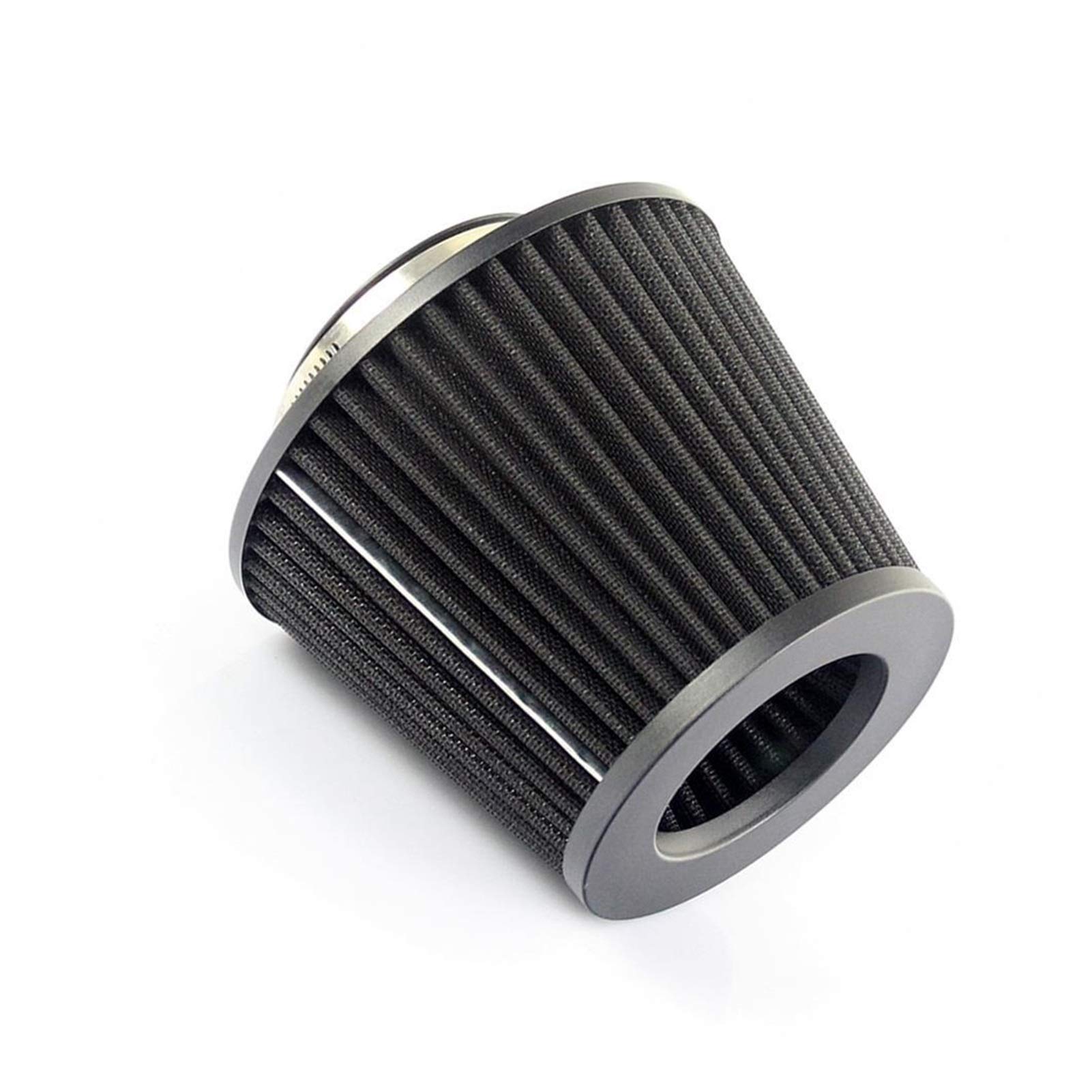 MEXWLOP Universal-Autoluftfilter 76 mm Kompressor Schwarz 3 Zoll Kaltlufthaube Hoher Durchfluss Inautomobile Sport-Ansaugfilter Auto-Klimaanlagenfilter von MEXWLOP