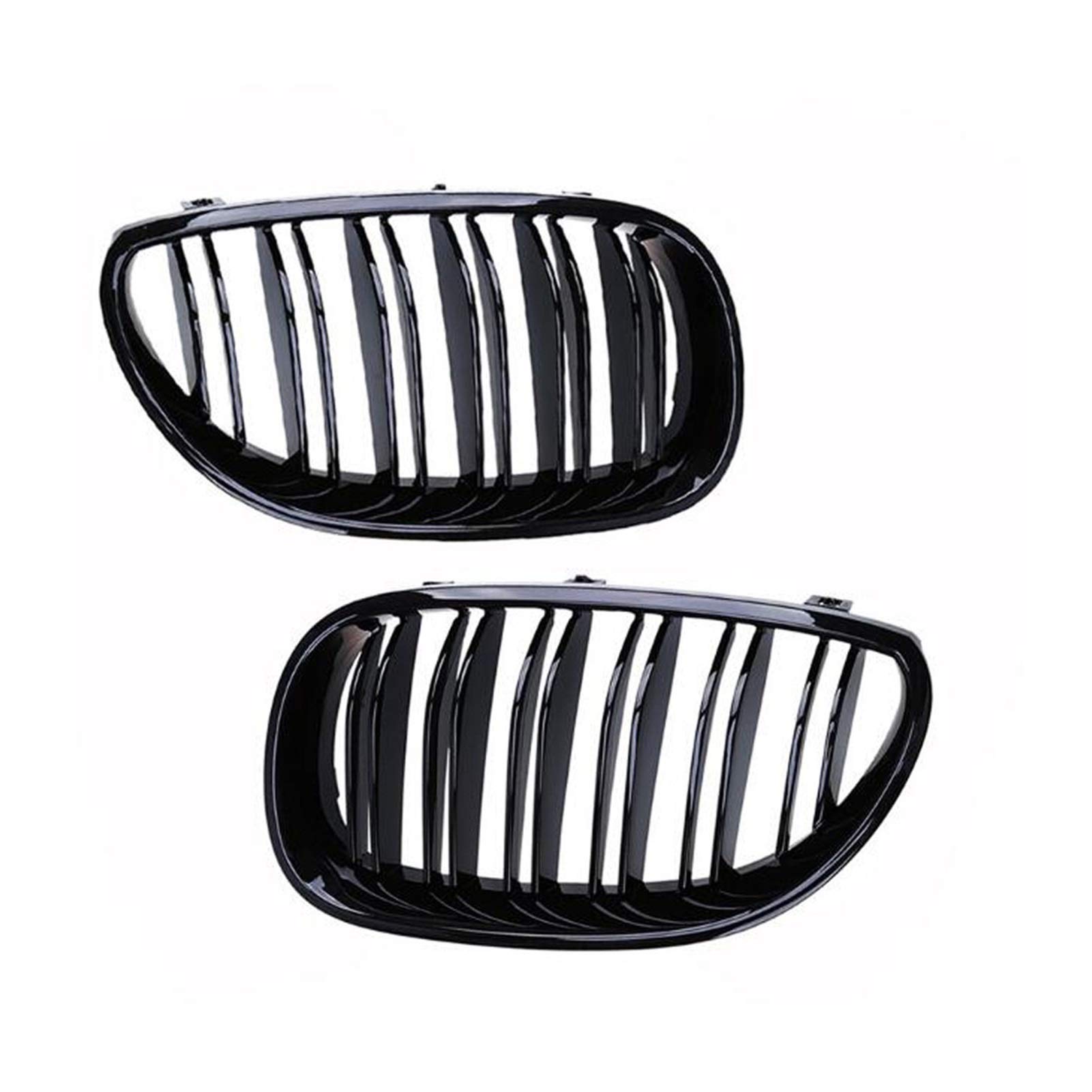 MEXWLOP Vorne glänzend schwarz Sportgitter Haubengrill, for, for E60 E61 2003 2004 2005 2006, 2007 2008 2009 for M5 525i 528i 528xi Auto-Frontgrill von MEXWLOP