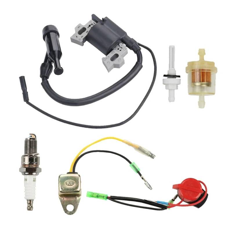 MEXWLOP Zündspule Zündkerze Motor Kit Teile GX200 GX120 GX110 GX140 GX160 5,5 HP 6,5 HP 30500-ZE1-013 Rasenmäher-Zündspule von MEXWLOP