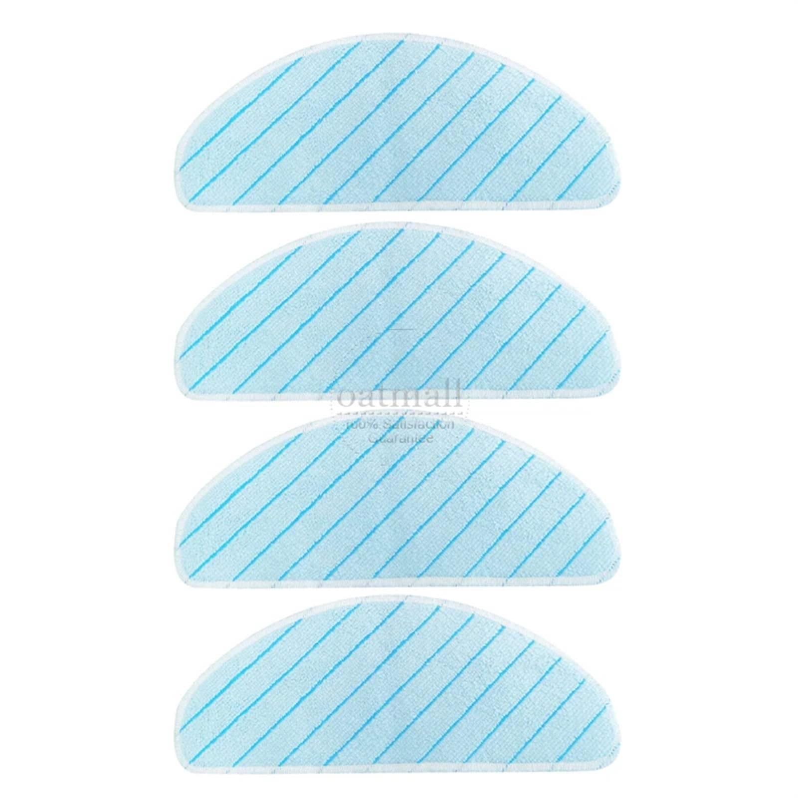 MEXWLOP for Ecovacs Deebot T9 AIVI / T9 AIVI+ Zubehör Ersatzteile Staubsauger Ersatzbürste Filter Mopp Tuch Verbrauchsmaterialien Roboter-Staubsauger-Kit(4PCS Cloth) von MEXWLOP