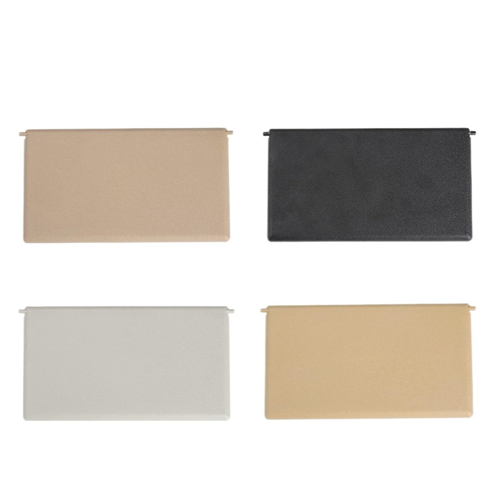 MEXWLOP for Mercedes Benz, C-Klasse W203 Sonnenblende Spiegelabdeckung Schwarz Beige A2038102110 Sonnenblendenspiegel(Black Model B) von MEXWLOP