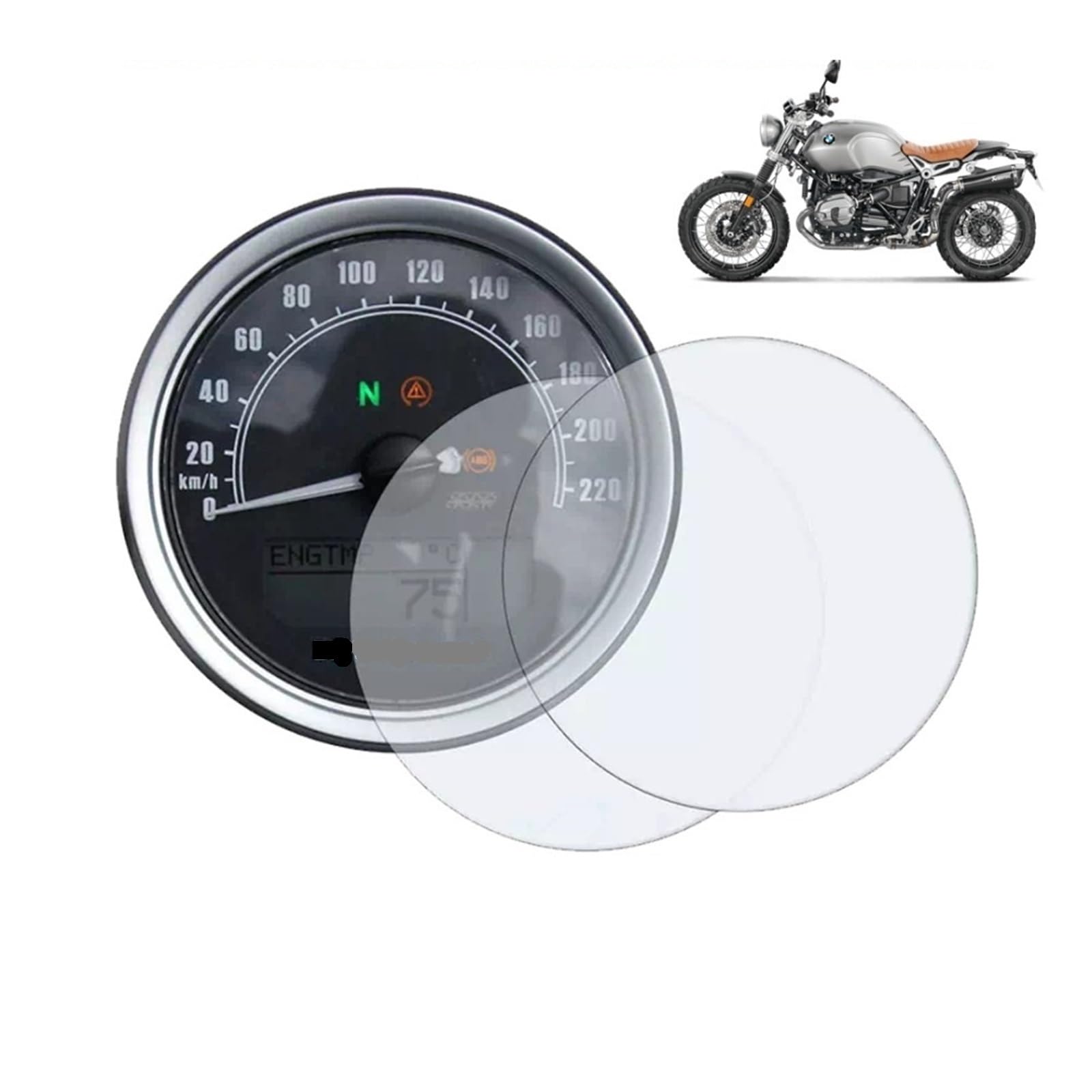 MEXWLOP for R Nine T Scrambler R Nine T Pure R Nine T Urban Motorrad Cluster Kratzschutzfolie Displayschutzfolie Motorrad-Armaturenbrett-Displayschutz(1 PCS) von MEXWLOP