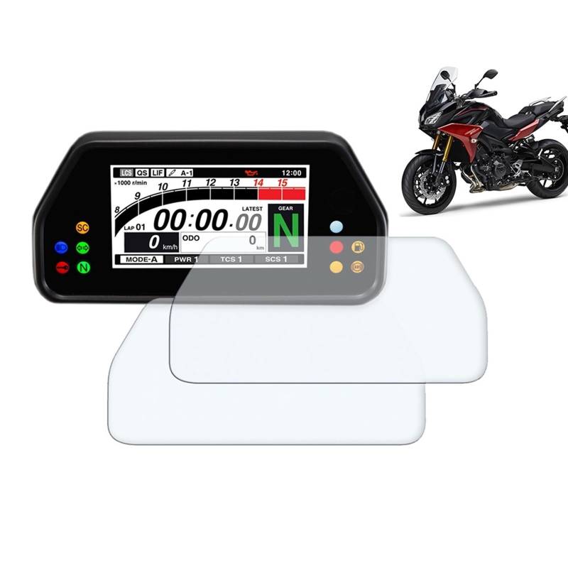 MEXWLOP for Tracer 900 GT Tracer900 GT Tracer 900GT Motorrad Zubehör Cluster Kratzschutz Film Bildschirm Meter Schutz Motorrad-Armaturenbrett-Displayschutz von MEXWLOP