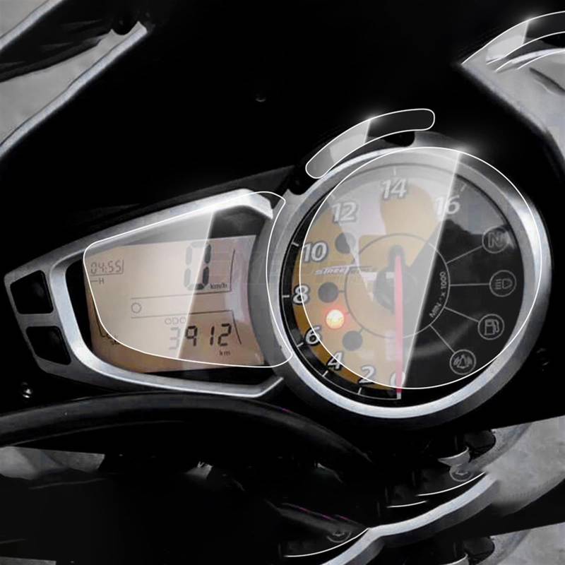 MEXWLOP for Triumph Speed ​​Triple 675 Triple675 Motorrad Zubehör Cluster Kratzschutz Film Screen Protector Dashboard Meter Armaturenbrett-Displayschutz von MEXWLOP