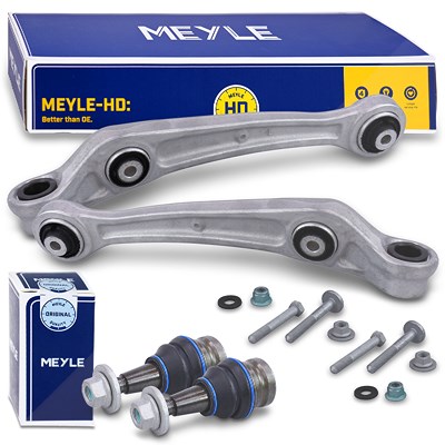 Meyle 2x Querlenker + 2x Traggelenk vorne unten für Audi, Porsche von MEYLE