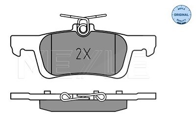 Meyle Bremsbeläge hinten (Satz) [Hersteller-Nr. 0252280714] für Ford von MEYLE