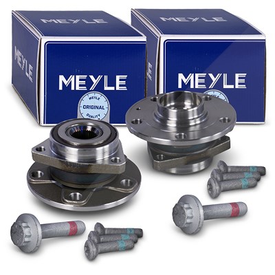 Meyle 2x Radlager mit Radnabe vorne oder hinten für Audi, Cupra, Seat, Skoda, VW von MEYLE