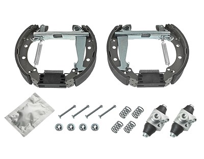 Meyle Bremsbacken + ALU Radbremszylinder + Zubehör [Hersteller-Nr. 1145330010] für VW, Audi von MEYLE