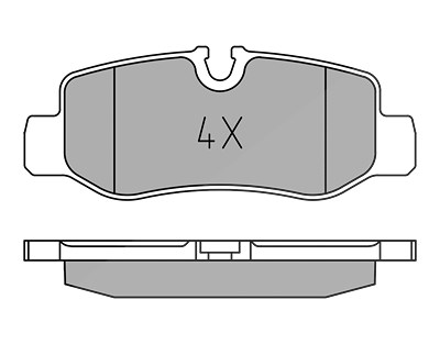 Meyle Bremsbeläge hinten (Satz) [Hersteller-Nr. 0252210118] für Mercedes-Benz von MEYLE