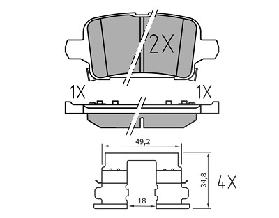 Meyle Bremsbeläge hinten (Satz) [Hersteller-Nr. 0252212917/PD] für Opel von MEYLE