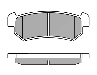 Meyle Bremsbeläge hinten (Satz) [Hersteller-Nr. 0252407114] für Chevrolet, Daewoo von MEYLE