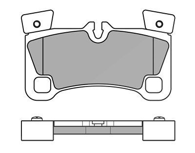 Meyle Bremsbeläge hinten (Satz) [Hersteller-Nr. 0252429616] für VW, Audi, Porsche von MEYLE