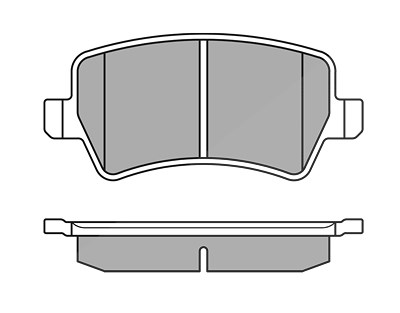 Meyle Bremsbeläge hinten (Satz) [Hersteller-Nr. 0252449617] für Ford, Land Rover, Volvo von MEYLE