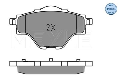 Meyle Bremsbeläge hinten (Satz) [Hersteller-Nr. 0252582717] für Citroën, Ds, Opel, Peugeot, Vauxhall von MEYLE