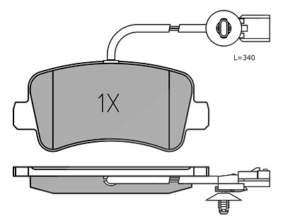 Meyle Bremsbeläge inkl. VWK Hinten (Satz) [Hersteller-Nr. 0252511218/PD] für Nissan, Opel, Renault von MEYLE