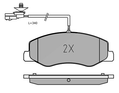 Meyle Bremsbeläge mit VWK hinten (Satz) [Hersteller-Nr. 0252517218/PD] für Nissan, Opel, Renault von MEYLE