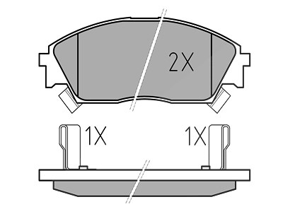 Meyle Bremsbeläge vorne (Satz) [Hersteller-Nr. 0252132215/W] für Honda von MEYLE
