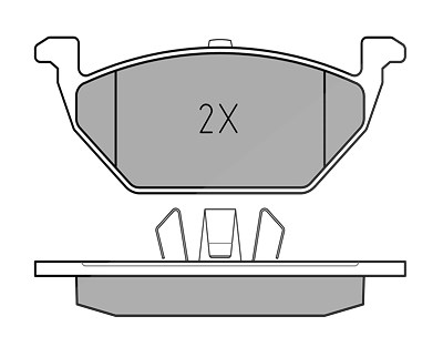 Meyle Bremsbeläge vorne (Satz) [Hersteller-Nr. 0252313019/A] für Audi, Seat, Skoda, VW von MEYLE