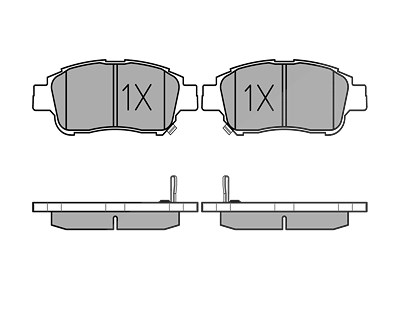 Meyle Bremsbeläge vorne (Satz) [Hersteller-Nr. 0252334816/W] für Toyota von MEYLE