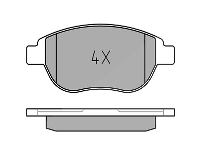 Meyle Bremsbeläge vorne (Satz) [Hersteller-Nr. 0252360019/PD] für Citroën, Peugeot von MEYLE