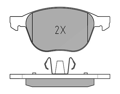 Meyle Bremsbeläge vorne (Satz) [Hersteller-Nr. 0252372318/PD] für Ford, Mazda, Volvo von MEYLE
