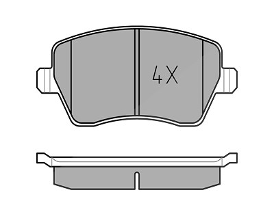 Meyle Bremsbeläge vorne (Satz) [Hersteller-Nr. 0252397317/PD] für Dacia, Mercedes-Benz, Nissan, Renault von MEYLE