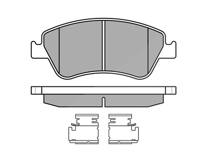 Meyle Bremsbeläge vorne (Satz) [Hersteller-Nr. 0252412219/W] für Toyota von MEYLE