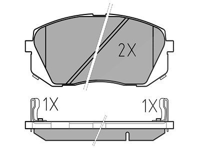 Meyle Bremsbeläge vorne (Satz) [Hersteller-Nr. 0252450116/PD] für Hyundai, Kia von MEYLE