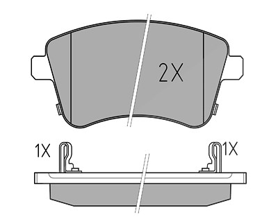 Meyle Bremsbeläge vorne (Satz) [Hersteller-Nr. 0252518419/W] für Kia von MEYLE